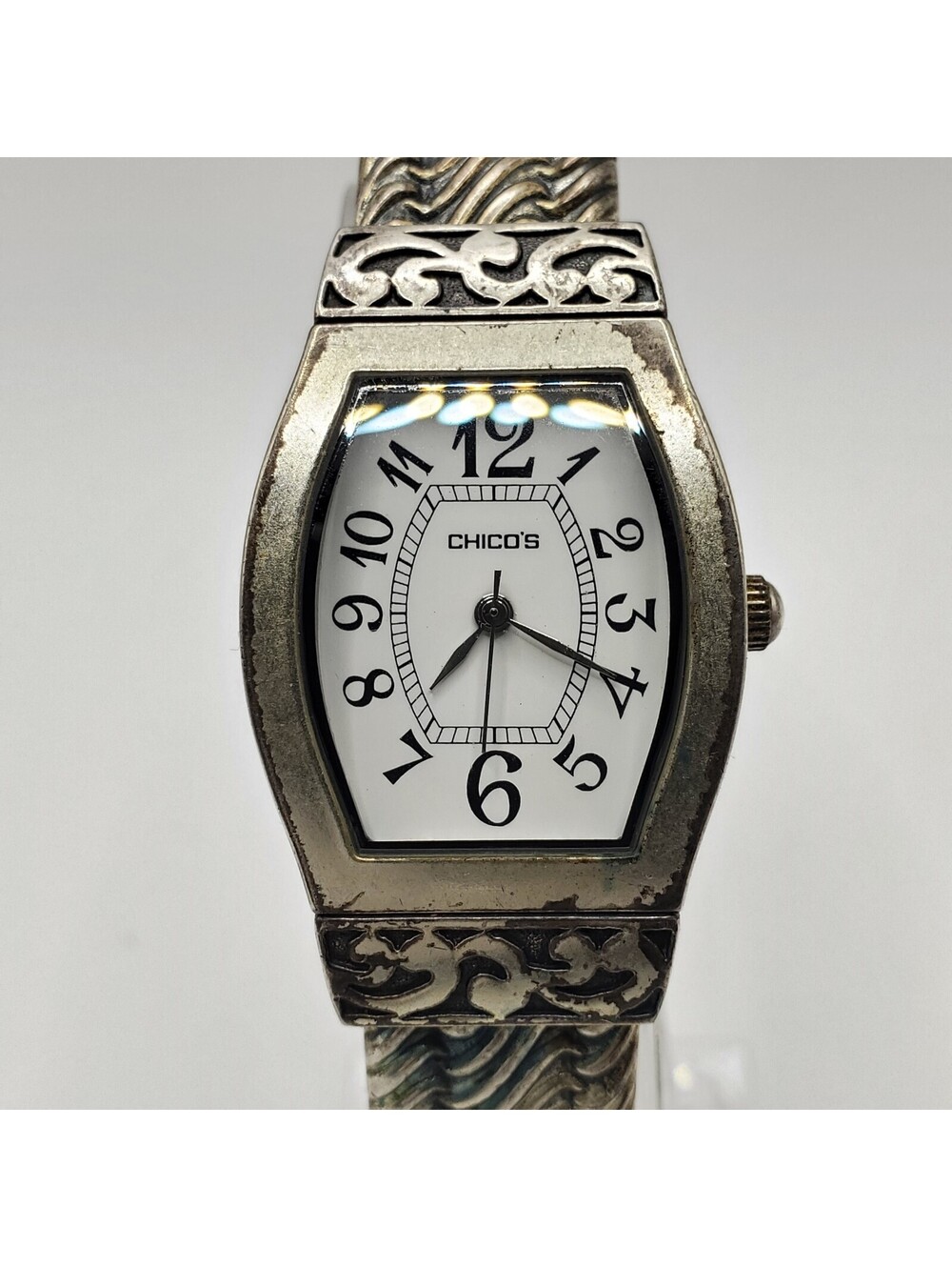 Chico's Silver Tone 25mm Women's Watch New Battery
